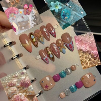 Tropical Seashell Paradise Press-On Nails